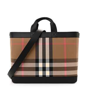 Burberry Ip Check Nylon Calfskin Ormond #231012B10B